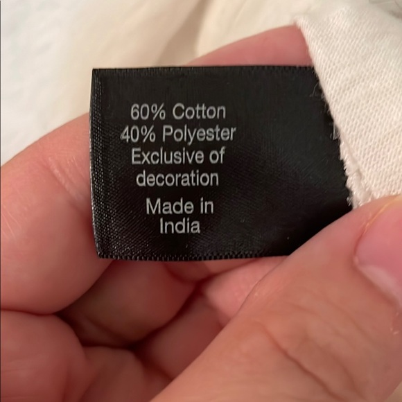 LANE BRYANT UEC Women’s Size 14/16 Embroidered White Babydoll Top - Picture 7 of 11